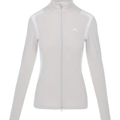 J. Lindeberg Mae Zip Midlayer Outerwear Jacket Golf Apparel