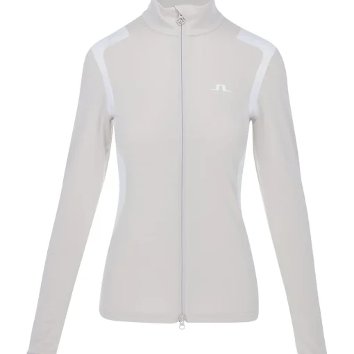 J. Lindeberg Mae Zip Midlayer Outerwear Jacket Golf Apparel