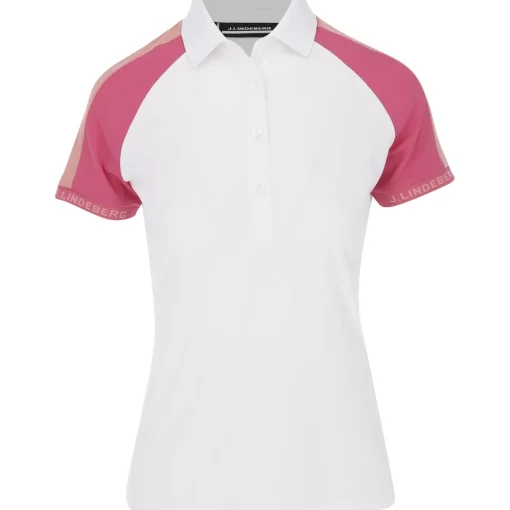 J. Lindeberg Perinne Golf Shirt Polo Short Sleeve Golf Apparel