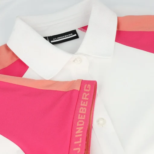J. Lindeberg Perinne Golf Shirt Polo Short Sleeve Golf Apparel