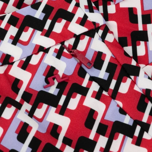 J. Lindeberg Pia Print Pants Flat Front Golf Apparel