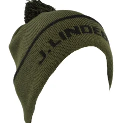 J. Lindeberg Stripe Beanie AW '24 Headwear Knit Hat Golf Apparel