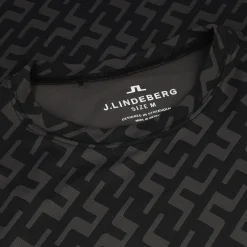 J. Lindeberg Thor Printed Shirt Polo Long Sleeve Golf Apparel