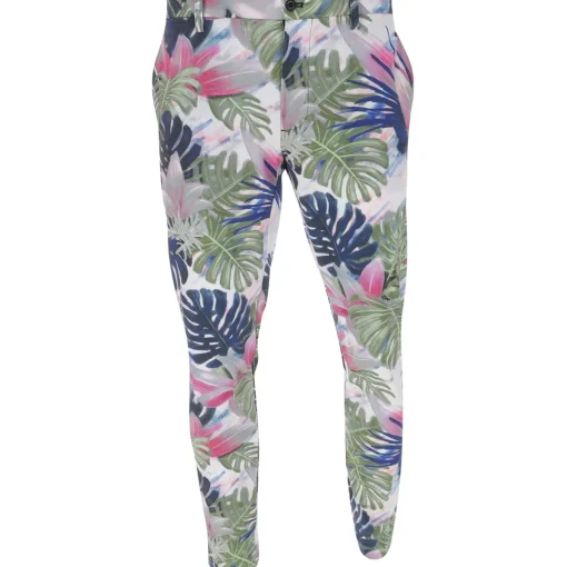 J. Lindeberg Tim Print Pants Flat Front Golf Apparel