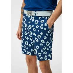J. Lindeberg Tim Print Shorts Flat Front Golf Apparel
