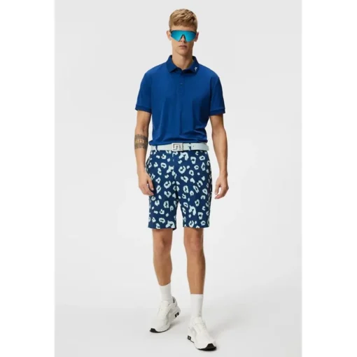 J. Lindeberg Tim Print Shorts Flat Front Golf Apparel