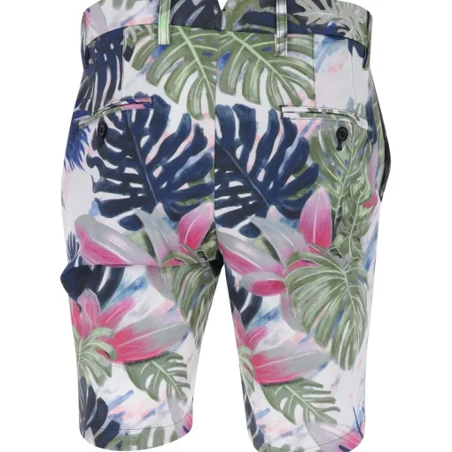 J. Lindeberg Tim Print Shorts Flat Front Golf Apparel