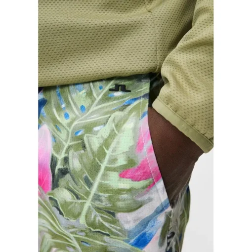 J. Lindeberg Tim Print Shorts Flat Front Golf Apparel