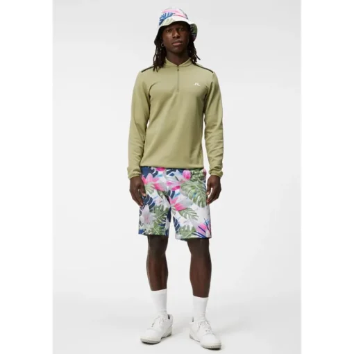 J. Lindeberg Tim Print Shorts Flat Front Golf Apparel