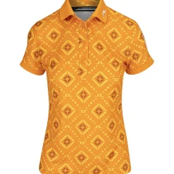J. Lindeberg Tour Tech Print Shirt Polo Short Sleeve Golf Apparel