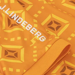 J. Lindeberg Tour Tech Print Shirt Polo Short Sleeve Golf Apparel