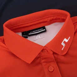 J. Lindeberg Tour Tech Print Shirt Polo Short Sleeve Golf Apparel