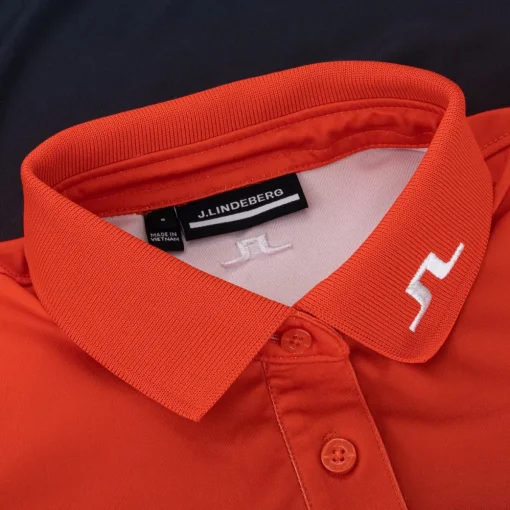 J. Lindeberg Tour Tech Print Shirt Polo Short Sleeve Golf Apparel