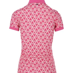 J. Lindeberg Tour Tech Print Shirt Polo Short Sleeve Golf Apparel