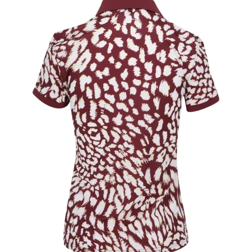 J. Lindeberg Tour Tech Print Shirt Polo Short Sleeve Golf Apparel