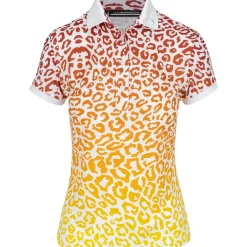 J. Lindeberg Tour Tech Print Shirt Polo Short Sleeve Golf Apparel