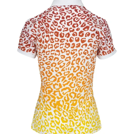 J. Lindeberg Tour Tech Print Shirt Polo Short Sleeve Golf Apparel