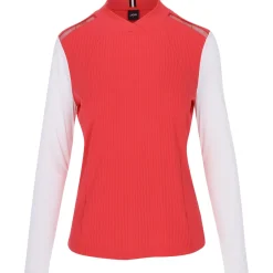 JDX Hannah Stripe Shirt Polo Long Sleeve Golf Apparel