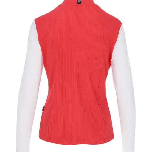 JDX Hannah Stripe Shirt Polo Long Sleeve Golf Apparel