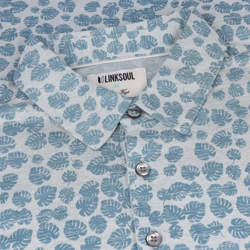 Linksoul Printed Astoria Shirt Polo Short Sleeve Golf Apparel