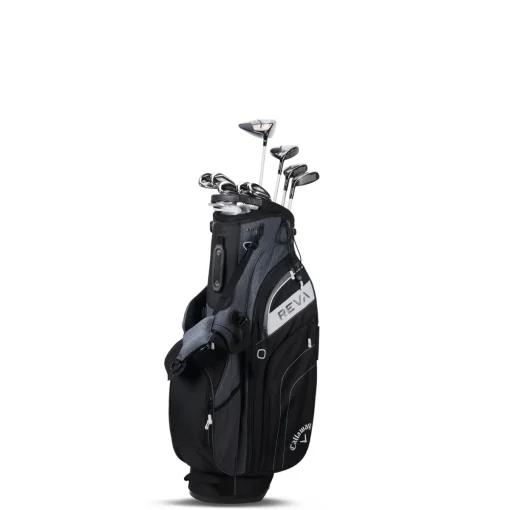 New and Used Callaway REVA Black 11 Piece w/ Stand Bag Club Set Golf Clubs