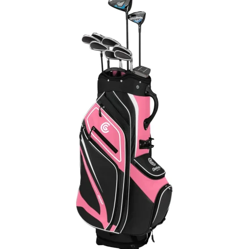New and Used Cleveland Launcher HALO Black/Pink Club Set Golf Clubs