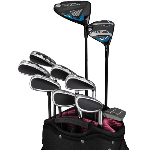 New and Used Cleveland Launcher HALO Black/Pink Club Set Golf Clubs
