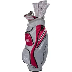 New and Used Tour Edge Moda Silk Silver/Ruby Club Set Golf Clubs