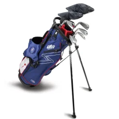 New and Used U.S. Kids Golf UL7-57 7 Club Navy/Red Club Set Golf Clubs
