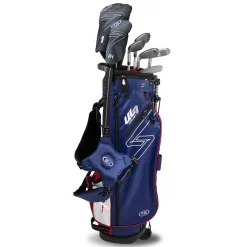 New and Used U.S. Kids Golf UL7-57 7 Club Navy/Red Club Set Golf Clubs