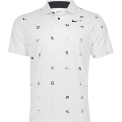 Nike DF Tour Icon Print Shirt Polo Short Sleeve Golf Apparel