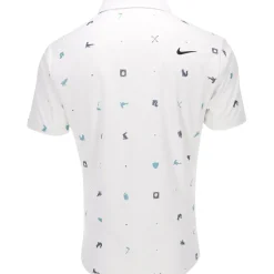 Nike DF Tour Icon Print Shirt Polo Short Sleeve Golf Apparel