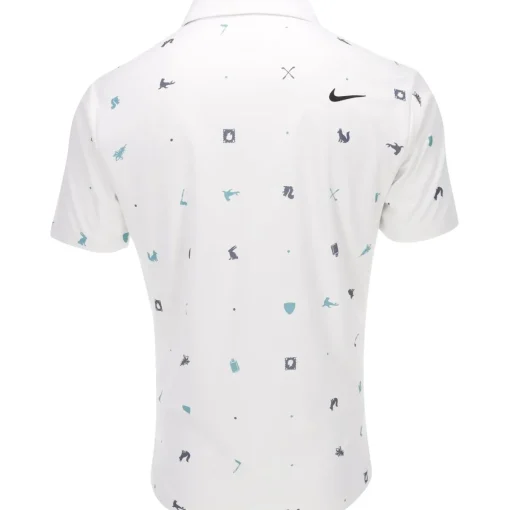 Nike DF Tour Icon Print Shirt Polo Short Sleeve Golf Apparel