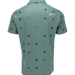 Nike DF Tour Icon Print Shirt Polo Short Sleeve Golf Apparel