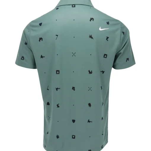 Nike DF Tour Icon Print Shirt Polo Short Sleeve Golf Apparel