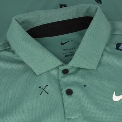 Nike DF Tour Icon Print Shirt Polo Short Sleeve Golf Apparel