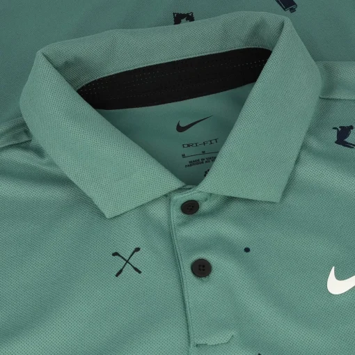 Nike DF Tour Icon Print Shirt Polo Short Sleeve Golf Apparel