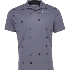 Nike DF Tour Icon Print Shirt Polo Short Sleeve Golf Apparel