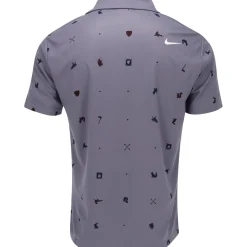 Nike DF Tour Icon Print Shirt Polo Short Sleeve Golf Apparel