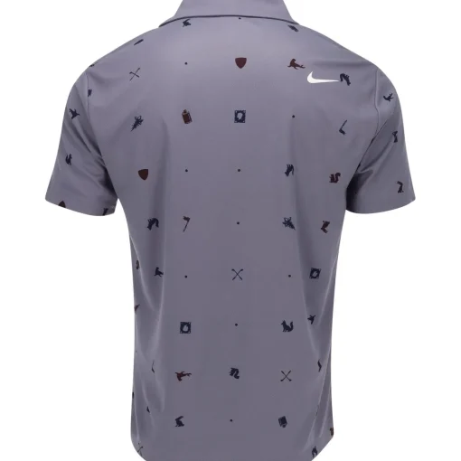 Nike DF Tour Icon Print Shirt Polo Short Sleeve Golf Apparel