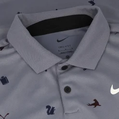 Nike DF Tour Icon Print Shirt Polo Short Sleeve Golf Apparel