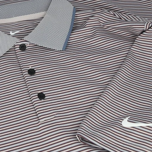 Nike DF Tour Stripe OLC Shirt Polo Short Sleeve Golf Apparel