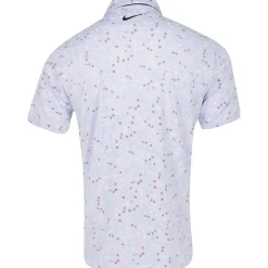 Nike Dri Fit Tour Micro Floral Shirt Polo Short Sleeve Golf Apparel