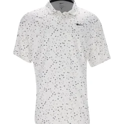 Nike Dri Fit Tour Micro Floral Shirt Polo Short Sleeve Golf Apparel