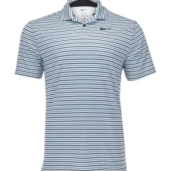 Nike Dri Fit Tour Stripe Shirt Polo Short Sleeve Golf Apparel