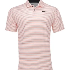 Nike Dri Fit Tour Stripe Shirt Polo Short Sleeve Golf Apparel