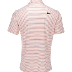 Nike Dri Fit Tour Stripe Shirt Polo Short Sleeve Golf Apparel