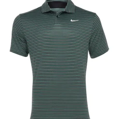 Nike Dri Fit Tour Stripe Shirt Polo Short Sleeve Golf Apparel