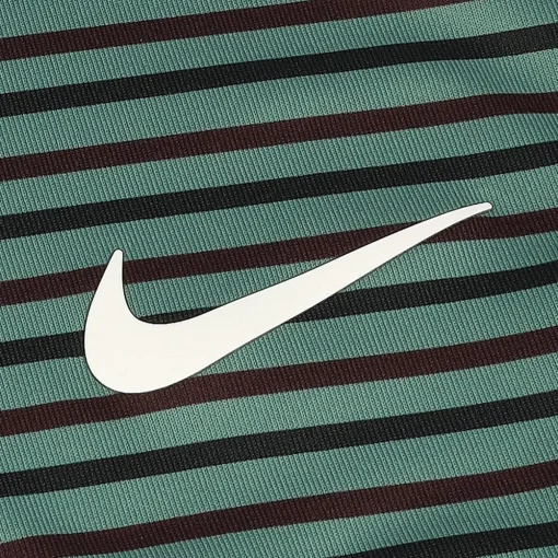 Nike Dri Fit Tour Stripe Shirt Polo Short Sleeve Golf Apparel