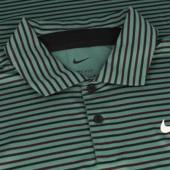Nike Dri Fit Tour Stripe Shirt Polo Short Sleeve Golf Apparel